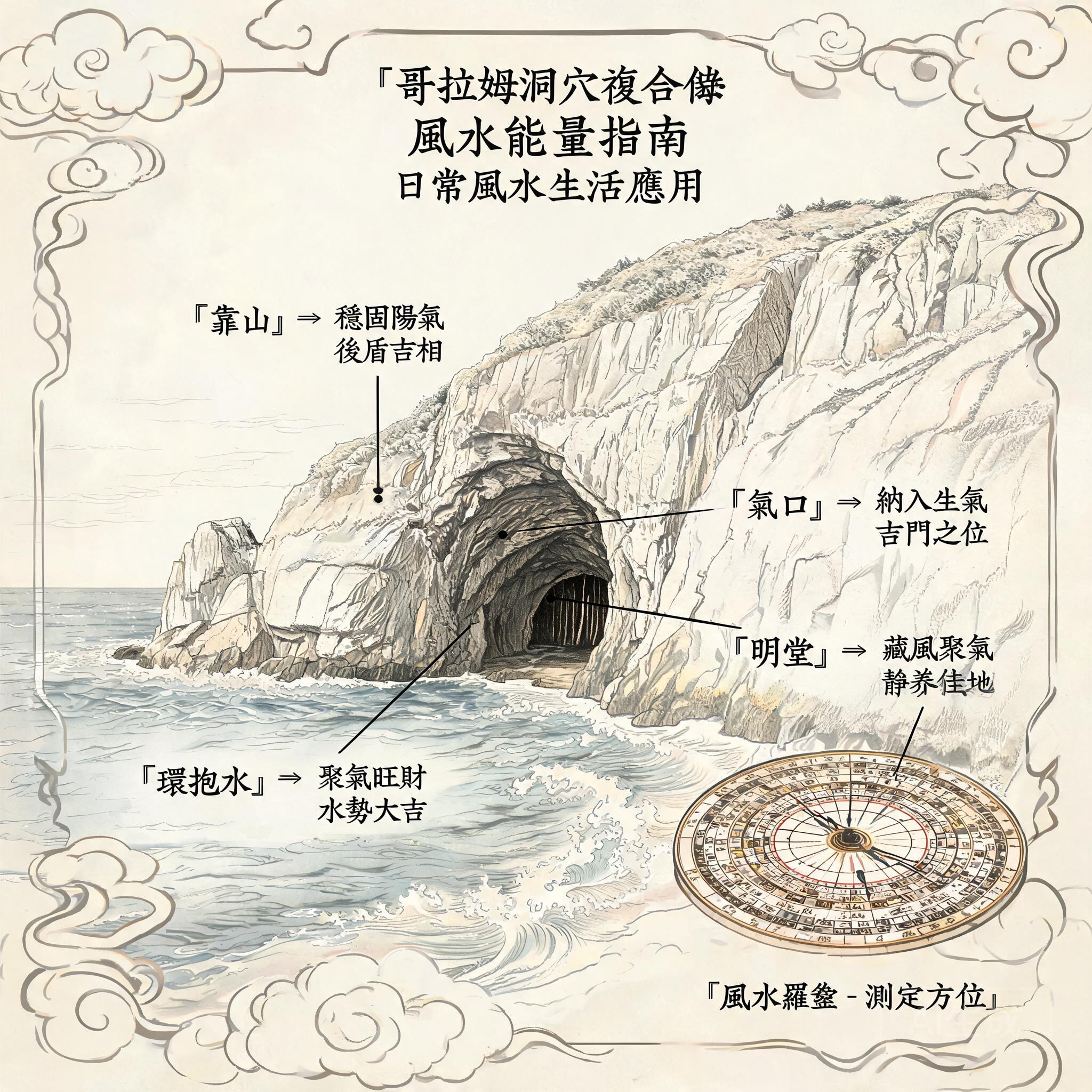 Feng Shui knowledge for everyday living illustration for gorhams cave complex feng shui analysis complete ancient landmark energy guide