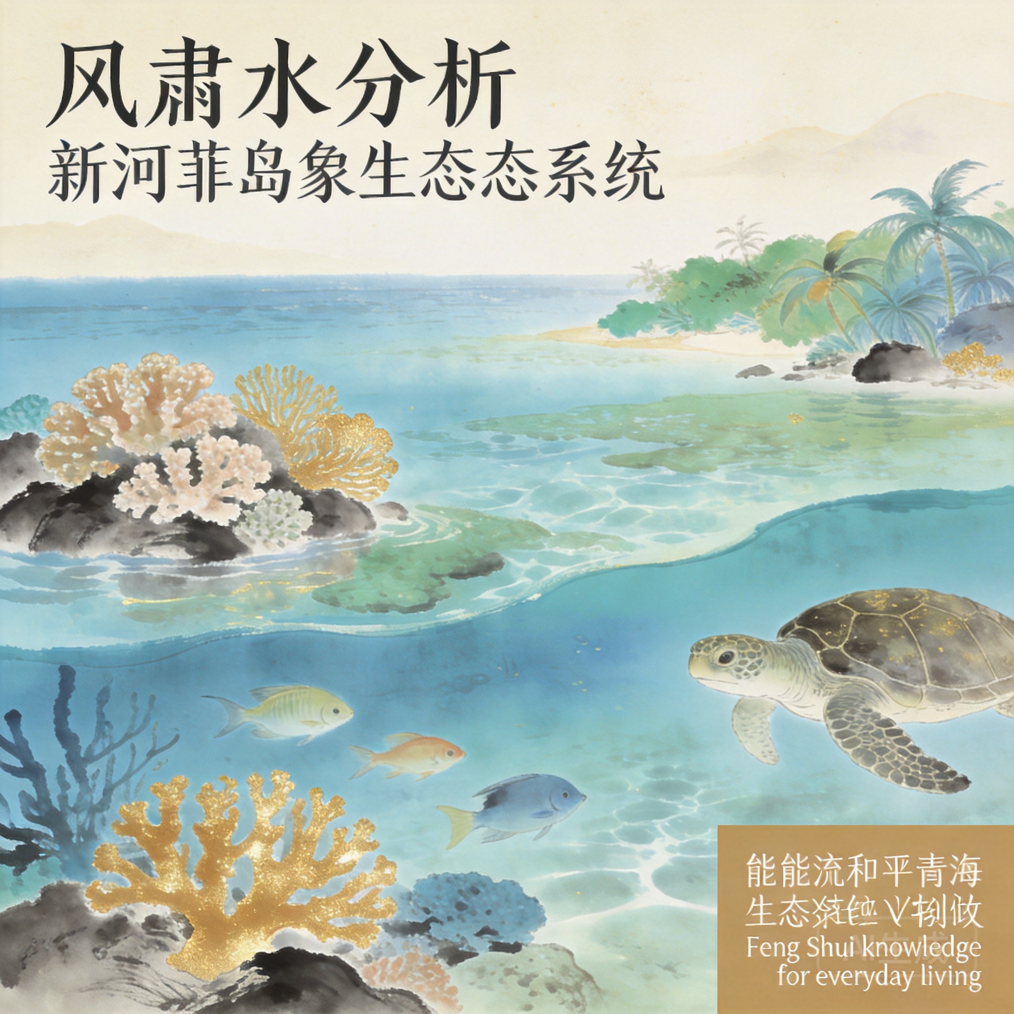日常生活風水知識插圖：新喀里多尼亞潟湖珊瑚礁多樣性生態系風水分析