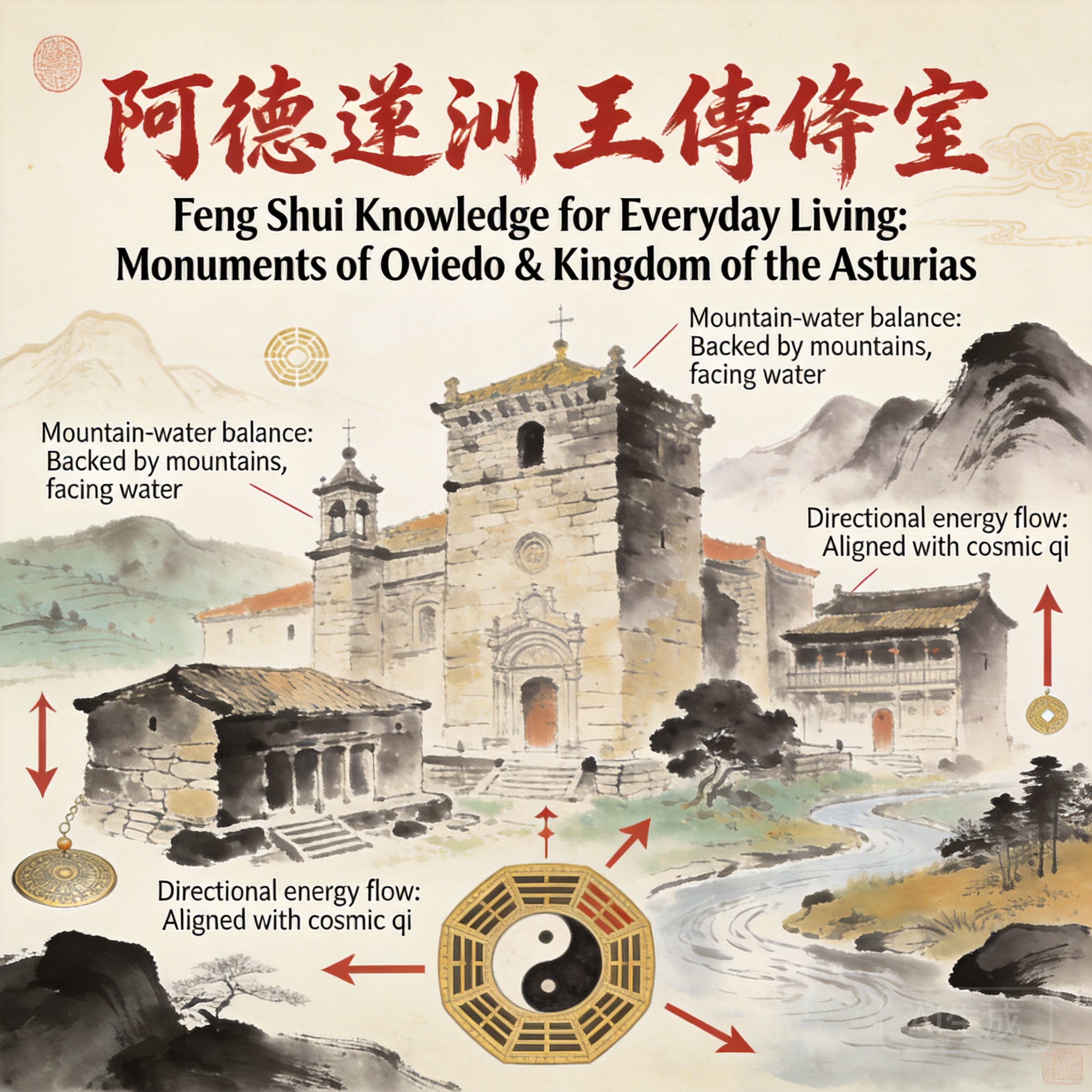 奧維多紀念建築與阿斯圖里亞斯王國完整風水分析的日常風水知識插圖