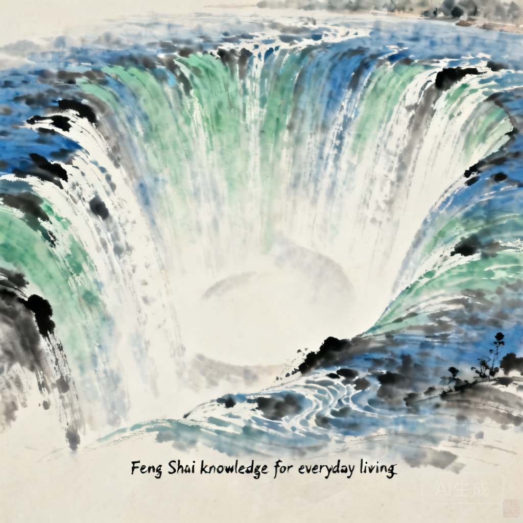 Close-up shot of the wide, cascading flow of Horseshoe Falls, showing the curved bowl shape that captures water qi