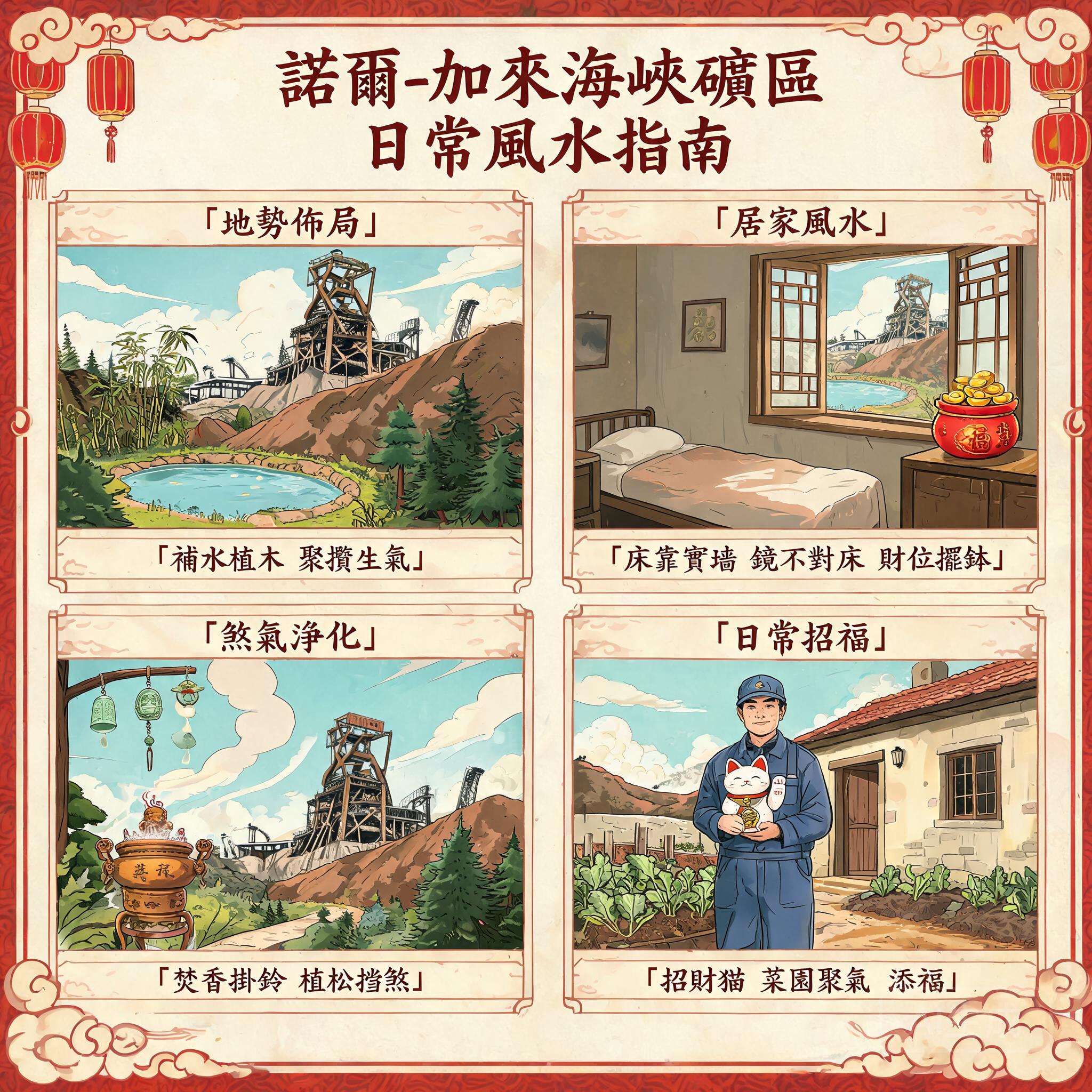 日常生活風水知識插圖:諾爾-加來海峽煤礦盆地風水分析完整專家指南