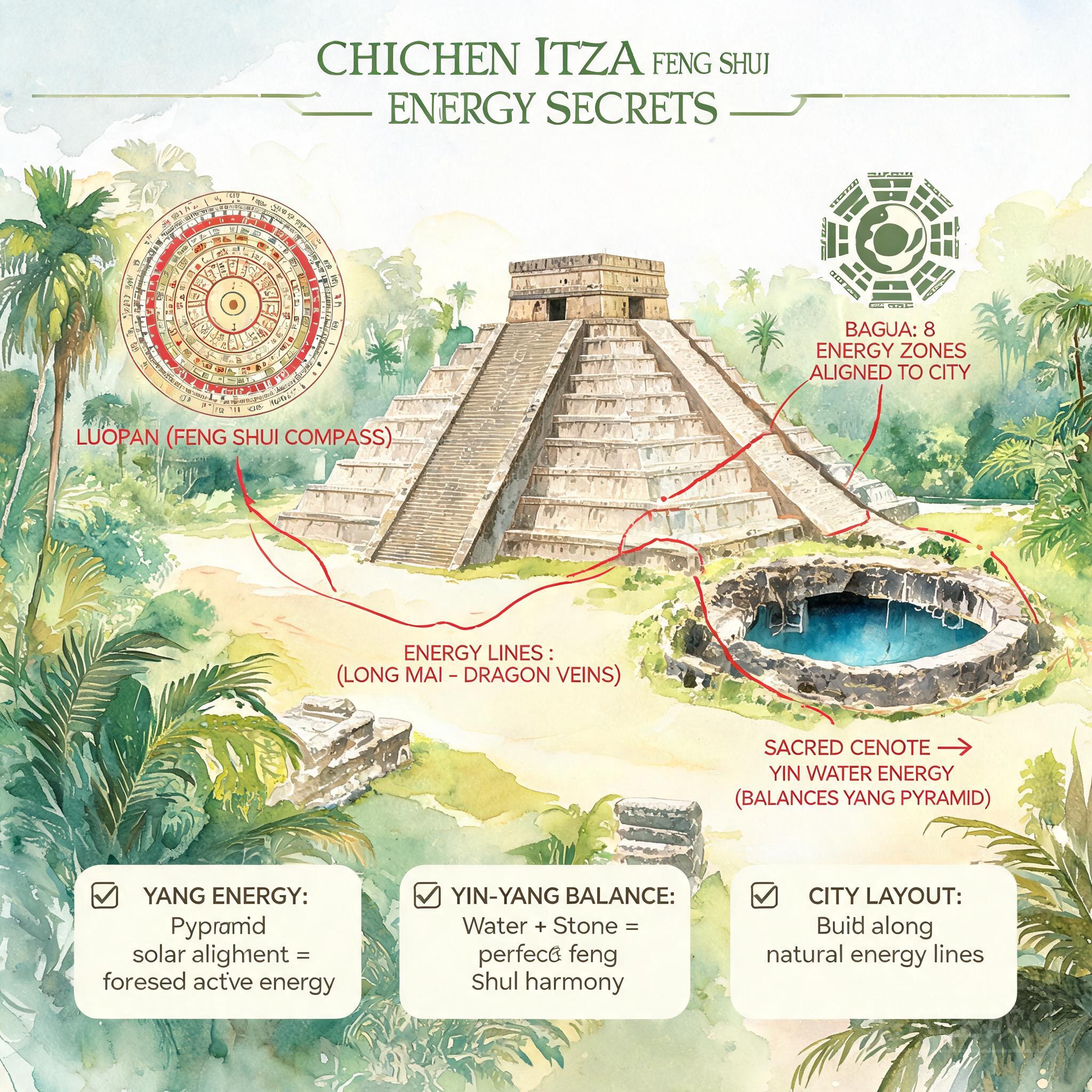 Feng Shui knowledge for everyday living illustration for pre hispanic city of chichen itza feng shui analysis ancient energy secrets expl