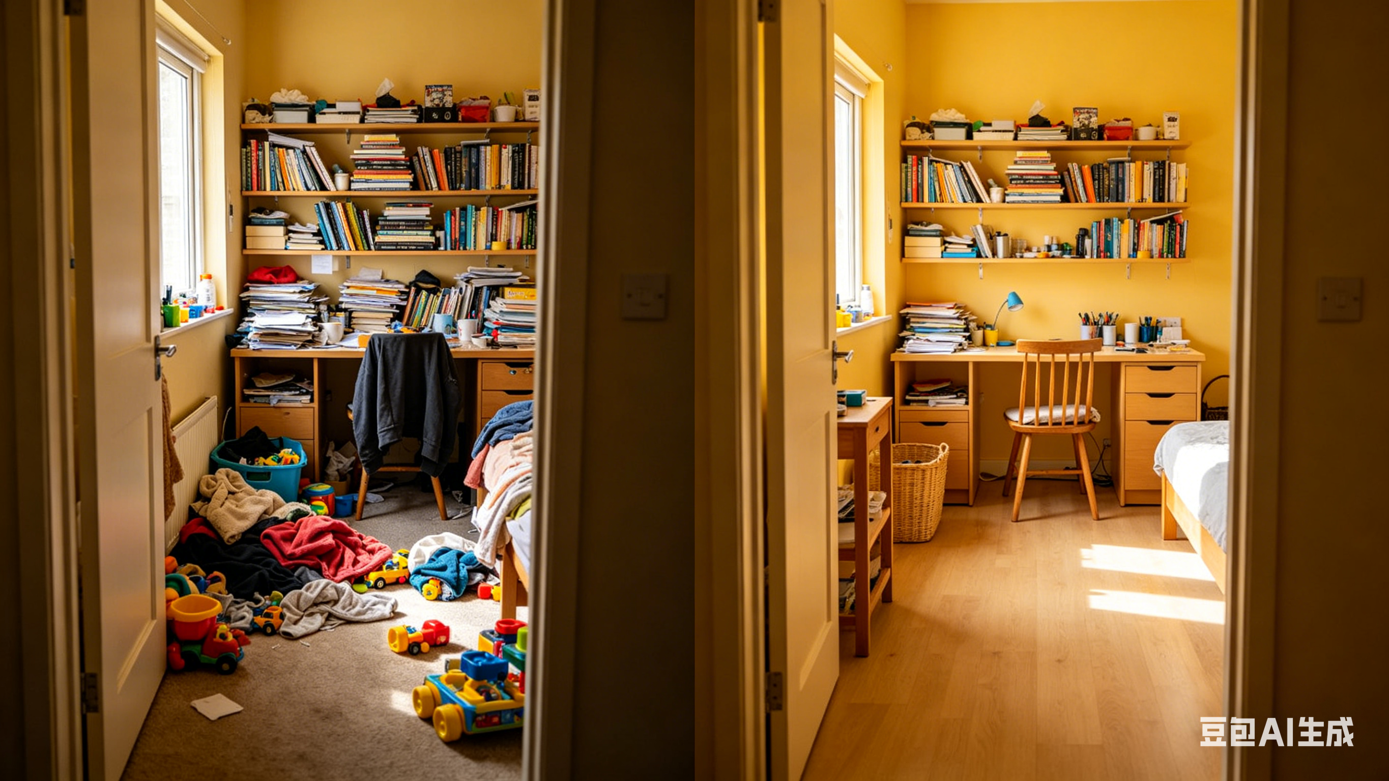 Small Space Feng Shui - Cluttered vs Tidy